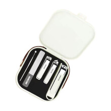 Ergonomic Grooming Kit 5Pcs Stainless Steel Nail-Milk white