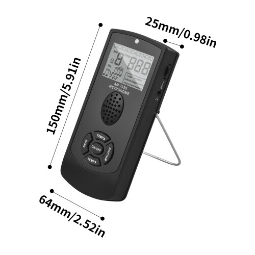 AROMA Elektronisches digitales Metronom mit 2