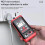 Digital Multimeter Voltage Tester 2000Count Portable DC/AC Voltage Tester Contactless Battery Tester Continuity 4