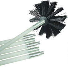 Adjustable Chimney Cleaning Brush Kit with 9x410mm Flexible Rods & Head for Wood Stove