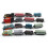 Pull Back Simulation Steam Train Model Toy Kit Simulation Retro Steam Toy Kit Pull Back with 4 Different Types Mini Train Model Steam Model Toy (A) 1