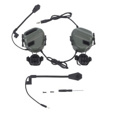Auriculares tácticos con amplificación de sonido para caza y tiro, orejeras con reducción de ruido, comunicaciones nítidas, duraderos,
