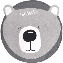 Tappeto rotondo morbido e delicato sulla pelle, decorazione atossica per la cameretta dei bambini, tappetino da gioco reversibile per un comfort