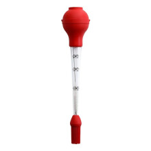 Turkey Baster With Cleaning Brush Silicone Drip Sauce Pump Food Grade Syringe Baster Detachable Round Bulb Model 1001