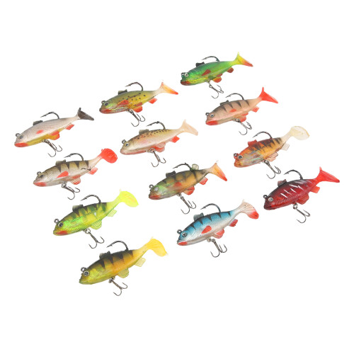 Swimbaits Creature Lure Μαλακό Δόλωμα για Ψάρεμα Αρουραίων για Λαβράκι, Κράπι, Γλυκό Νερό, 1