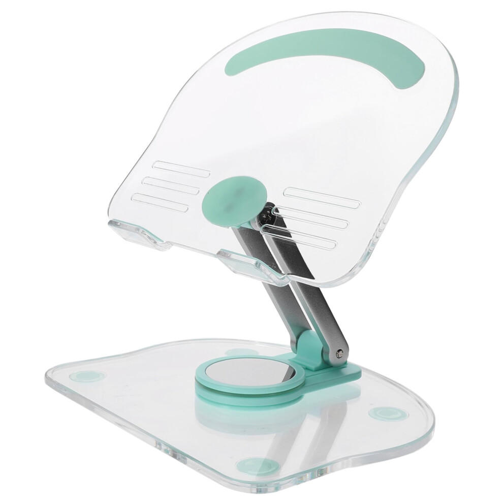 Adjustable Foldable Tablet Stand For Desk Compact Stable Rotatingbase Holder Compatible With 711 Tablets Light/Green 9001264315023