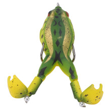 Oberflächenköder in Froschform, schwimmender Köder, durchdringender Doppelhaken mit Widerhaken, hochwertiges Material, realistisches Aussehen für