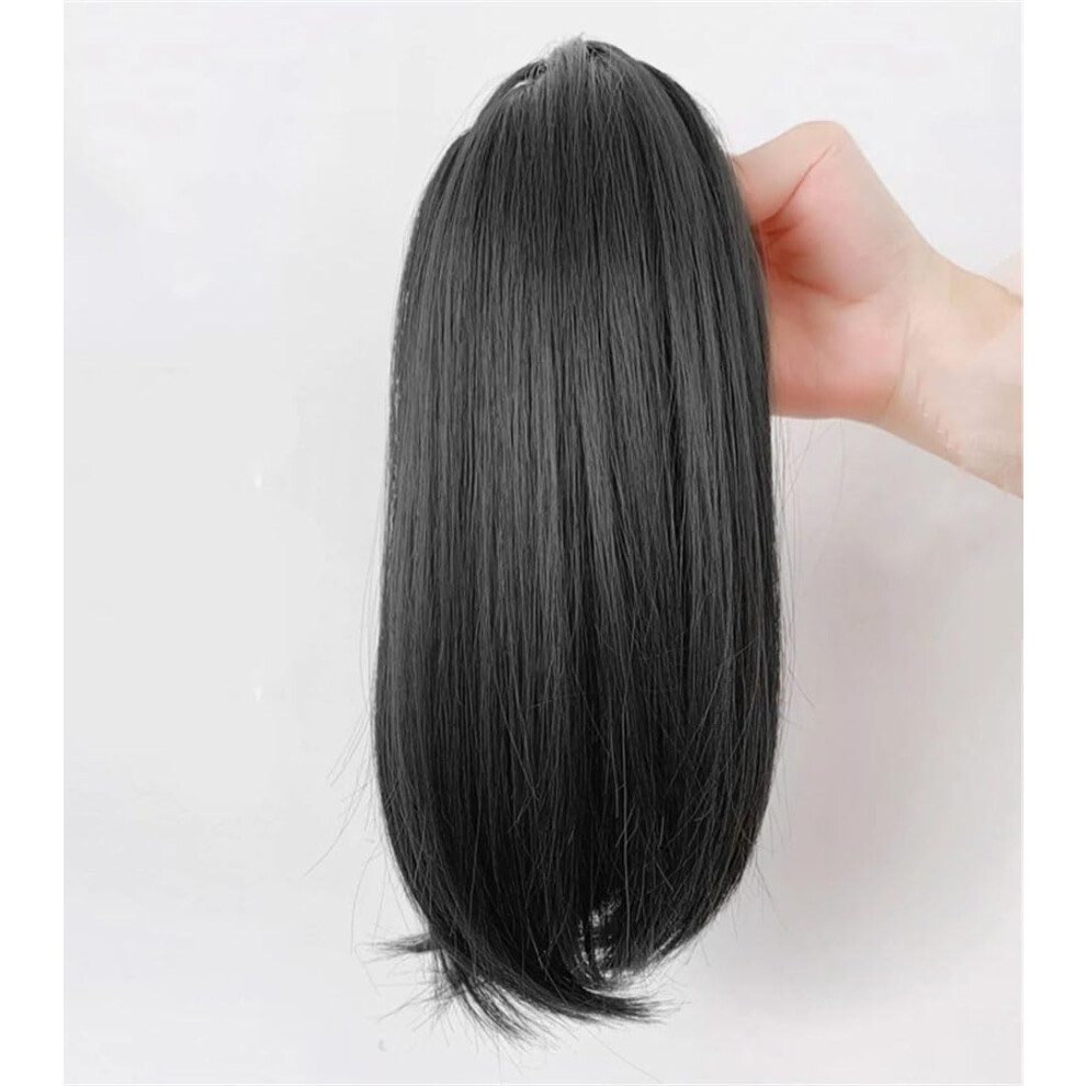 12 Inch Synthetic Short Straight Ponytail Clip In Hair Extension For Women Clip In Ponytail Hairpiece