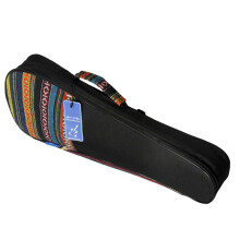 Ukulele Carry Bag 21 Inch Padded Protection Ethnic Pattern Comfortable Shoulder Strap For Travel