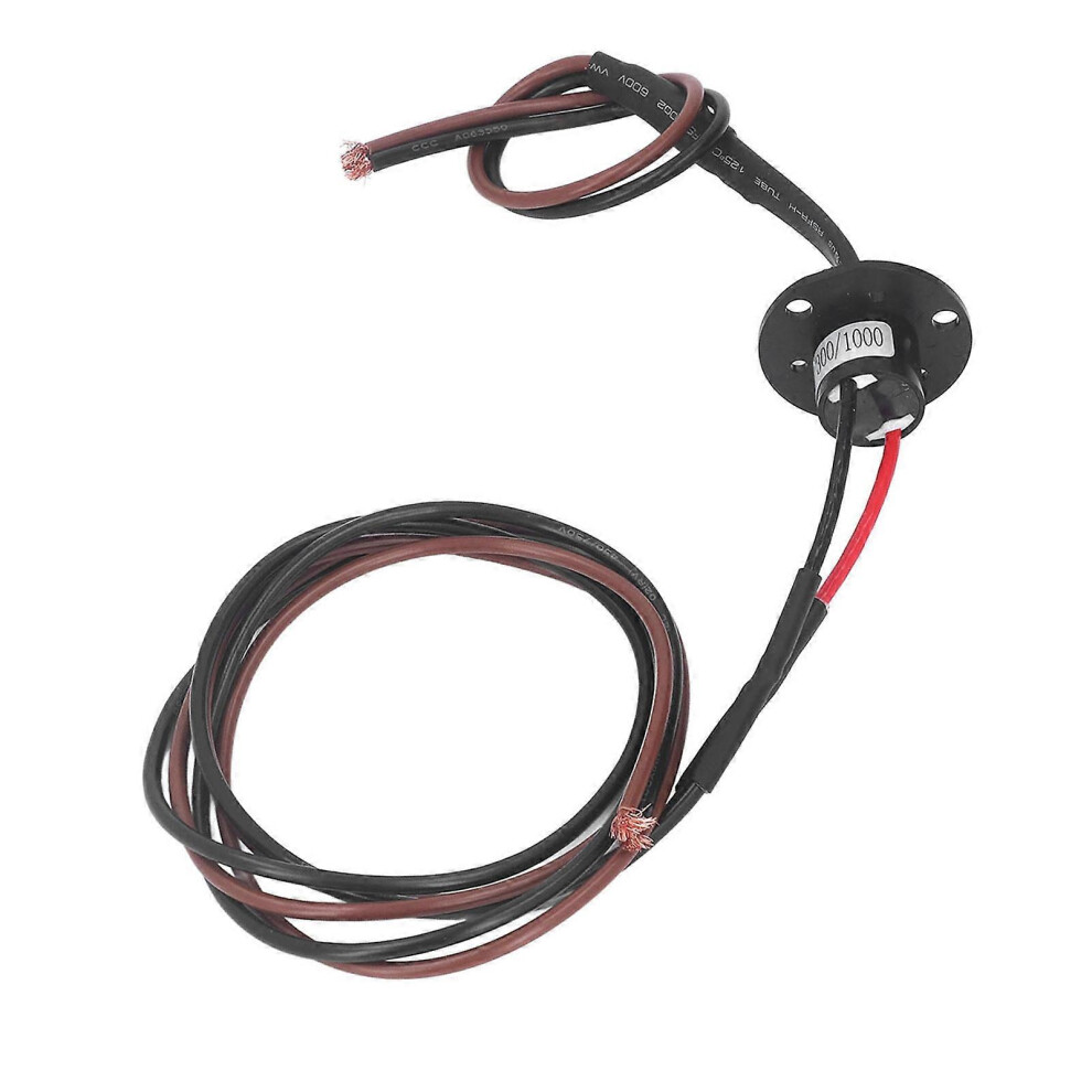 2 Wires Electrical Slip Ring, 20A 250Rpm Rotary Electrical Contact Conductive Ring Collector Electrical Ring Contact Electric Motor Slip Ring Pajju 6935161344349