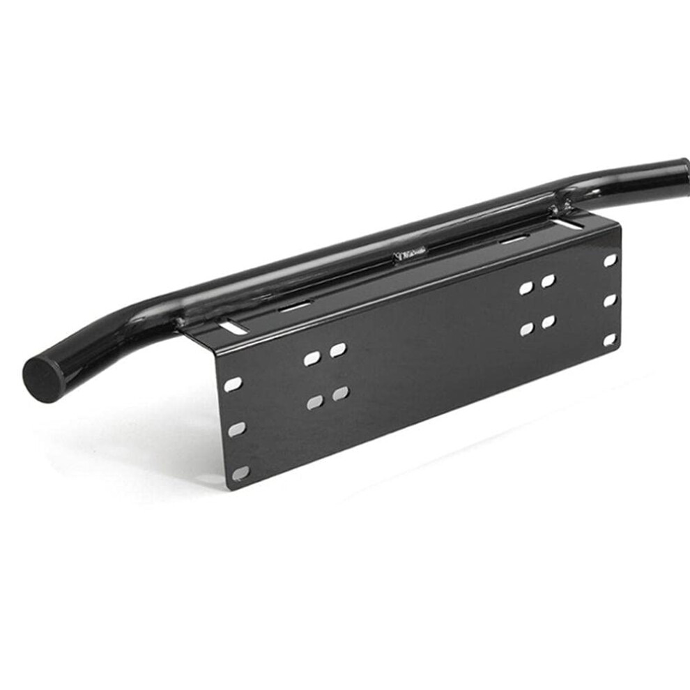 License Plate Holder Frame Universal Aluminum Mount Bracket For Suv Off Road Bull Bar Front Bumper Light 9323874492186