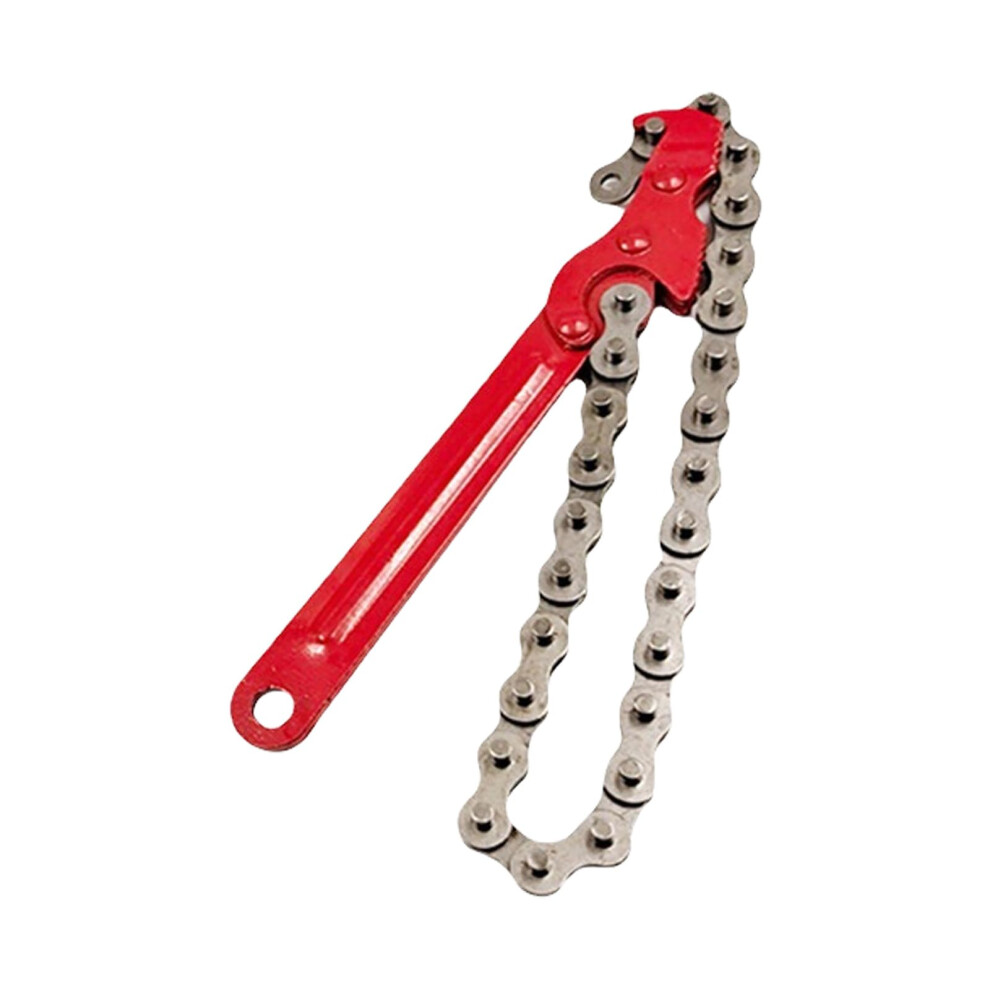 Adjustable Wrench Chain Grip Design, Sturdy Metal Construction, Ergonomic Handle For Automotive Maintenance, 8Inch Ordinary Chain. 9001264316860