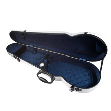 4/4 Violin Carbon Fiber Triangle Case With Hygrometer Hard Shell For 4/4 Violin