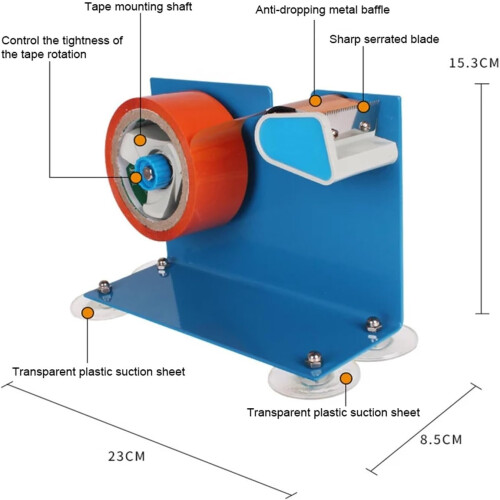 Heavy Duty Tape Cutter for Sealing  Boxes, Cardboard Packaging 2