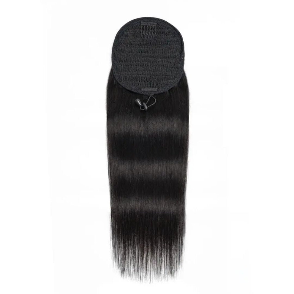 Unisex Womens Drawstring Ponytail Hair Extensions Wave Wrap Around Clipin Wigs 1028 Inch 16 Inch