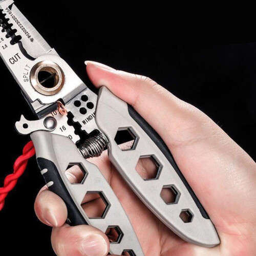 Precise Wire Stripper Cable Stripping Tool with Crimping and 1