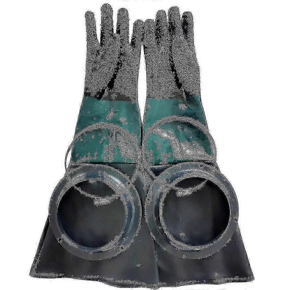 Sandblasting Gloves Sandblaster Parts 60Cm With O Rings For Sandblast Cabinet 6935161353532