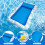 Pool Float  Inflatable Lounger with Cup Holder for Beach, Lake 2