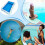 Pool Float  Inflatable Lounger with Cup Holder for Beach, Lake 4