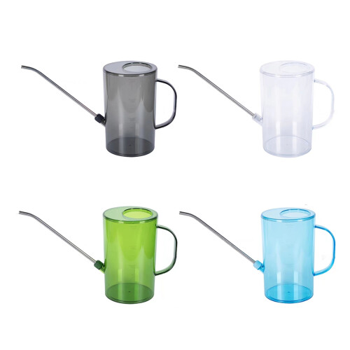 2L Garden Watering Can with Ergonomic Handle and Long-grey 1