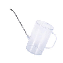 2L Garden Watering Can Clear Watering Pot with Scale for-White