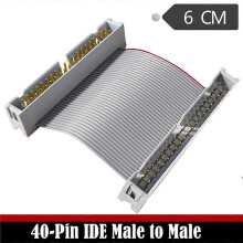 40Pin Male to Male Hard Drive Cable 40P IDE Puncture Hard Drive Ribbon Cable