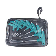 6/9piece hex key wrench set, Thandle, hex wrench with storage pouch, household tool, 1.5–10 mm 9 pieces.