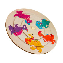 Rotating Puzzle Board Toy for Toddlers Early Education Sensory Shape Matching Puzzle Game for Preschool Learning