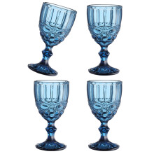 Set of 4 Water Glasses Juice Drinking Cups Glassware for-Type A
