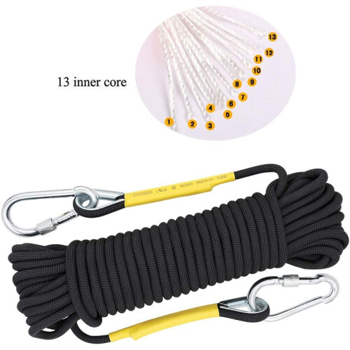 Expertly Crafted Static Climbing Ropes, Double Braid Climbing Rope Ensuring Maximum Strength, Professional Design For Versatile Use, Static Climbing R 1