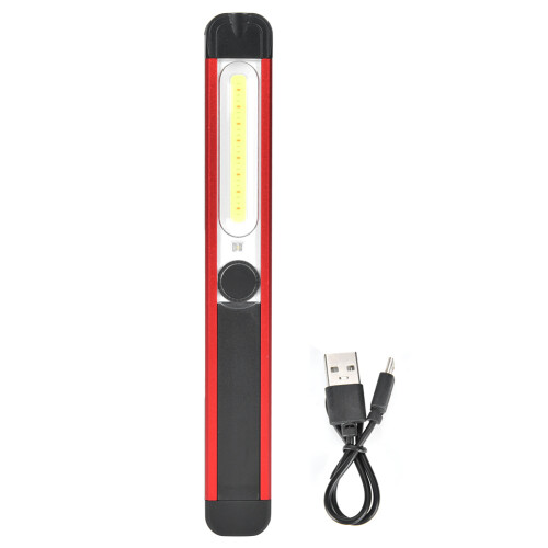 Magnetic Base LED Work Light Foldable Design Rechargeable Work Light Aluminum Plastic Body Multi-Purpose Flashlight 270 Rotation Hands-Free Operation