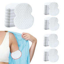 Armpit Sweat Pads 120Pack Unisex Underarm Pads Disposable Breathable 4.9 x 4.5 Inch White
