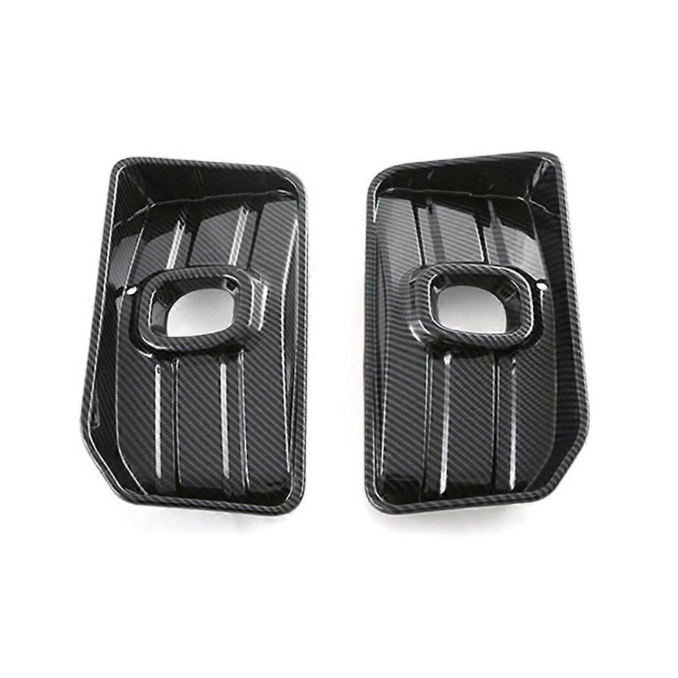 For Ssangyong Torres J100 2022-2025 Car Front Fog Lights Lamps Cover Trim Accessories Carbon Fiber 6935161344899
