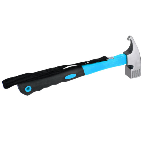 Εργονομική λαβή με μπλε σφυρί, πολυλειτουργικό εργαλείο από ανθρακούχο χάλυβα