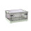 Plastic Storage Box Foldable Design Transparent Container With Lids Stackable Collapsible Movable Wheels Grated Wall Design For Visibility Durable Sto 1