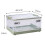 Plastic Storage Box Foldable Design Transparent Container With Lids Stackable Collapsible Movable Wheels Grated Wall Design For Visibility Durable Sto 2