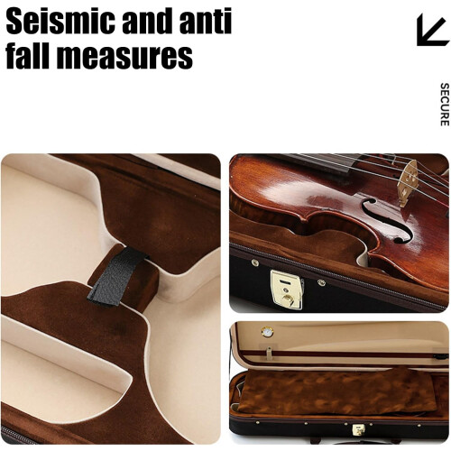 Violin Case Fabric Texture Protective Carrying Case Musical Instrument Case For Students 1