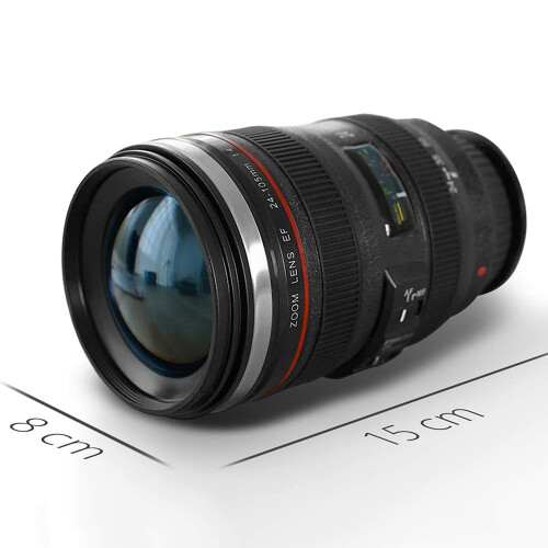 Κούπα καφέ με φακό κάμερας, αντίγραφο Canon EF24-105mm μεγέθους 1:1, εσωτερικό από 1