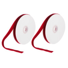 2 Rolls DIY Gift Ribbon Velvety Decorative Bands for Wedding Bouquets, Gift Wrapping, and Craft Projects