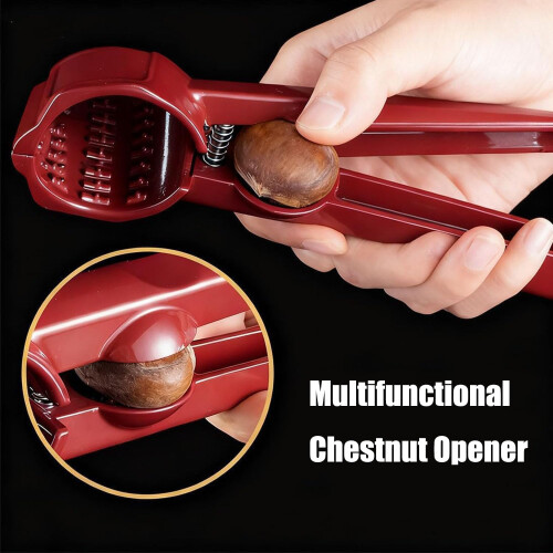 Multifunction Nutcracker NonSlip Handle HeavyDuty Chestnut Opener Walnut Clip Tool Comfortable Grip 1