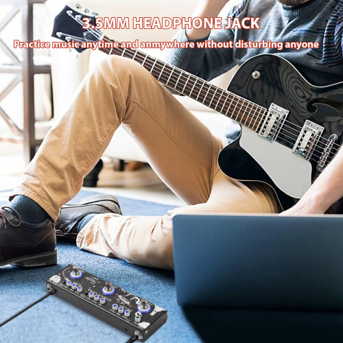 ROWIN 3-in-1-Gitarren-Multieffektpedal, 2