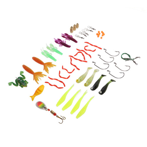 Ποικιλία Tackle Box με ευέλικτα δολώματα ψαρέματος, δολώματα γλυκού και αλμυρού 2