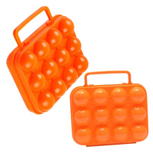 2pcs Portable Egg Carton Plastic Folding Egg Storage Carry Case For Refrigerator Organizer Bin Camping Picnic