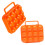 2pcs Portable Egg Carton Plastic Folding Egg Storage Carry Case For Refrigerator Organizer Bin Camping Picnic 1