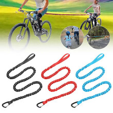 Corde élastique pour vélo enfant, corde de remorquage à absorption des chocs avec conception extensible et installation facile, matériau en nylon