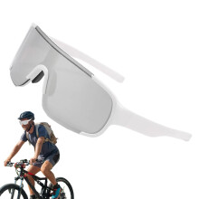 Cycling Goggles with UV Protection Lightweight Stylish Frame Ergonomic Fit White Mercury Lens