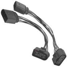 2Pcs 14 to 10 Pin Xenon HID Headlight Connector Adapter Cable for 2015 Headlamp Wire Harness 1J0 97