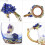 Γυάλινη κούπα τσαγιού Butterfly & Red Rose, 320ml κρύσταλλο χωρίς μόλυβδο, κομψή χειροποίητη 6