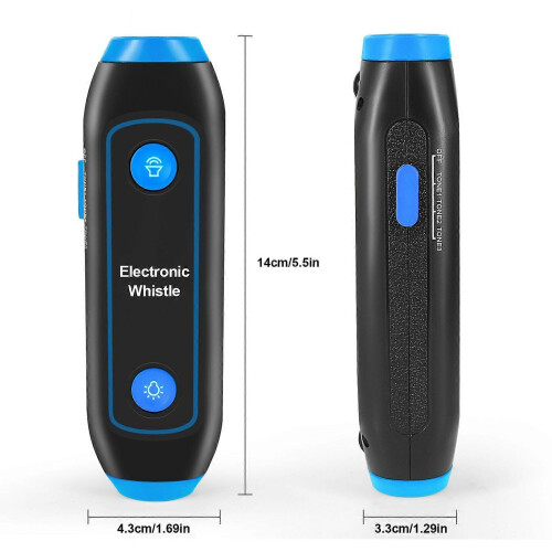 Electronic Whistle Handheld Electric Whistle with Lanyard SOS Light Flashlight for Coaches Referees P.E. Teacher 1