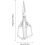 Kitchen Scissors Ergonomic All Purpose Kitchen Shears For Cooking And Fabric Cutting Restaurant Silver 4